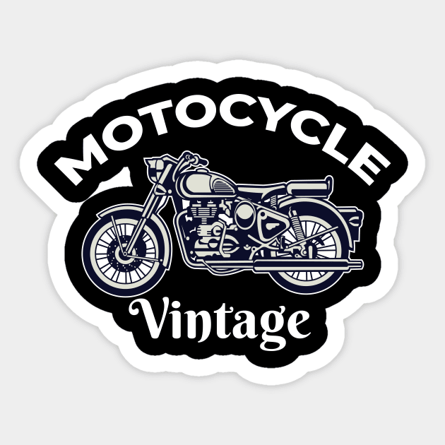 Motorcycle Vintage Sticker by LAMUS